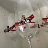 6 calici birra red erik