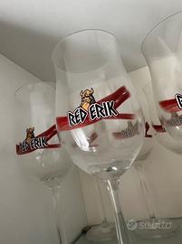 6 calici birra red erik