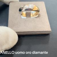 ANELLO uomo oro18 kt diamante