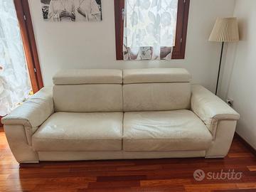 divano letto in pelle primo fiore 