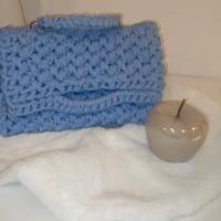 Borsa Chanel fettuccia azzurra