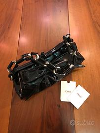 CHLOÈ borsa a spalla in gomma nera