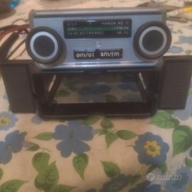Autoradio epoca FM estraibile anni 70 argentata