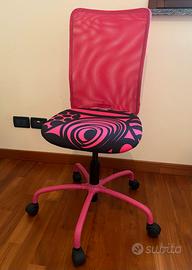 Sedia a rotelle fucsia