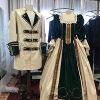 Coppia costumi di carnevale veneziani sartoriali