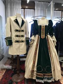 Coppia costumi di carnevale veneziani sartoriali