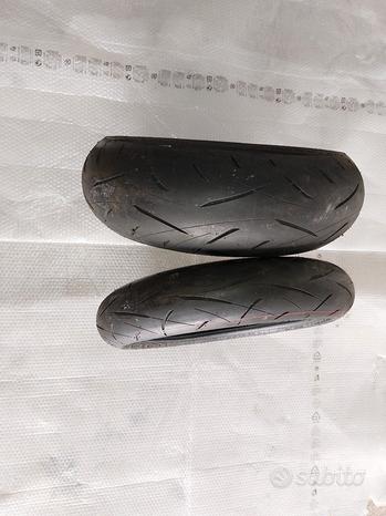 Coppia gomme dunlop sportmax roadsport 2 120 180