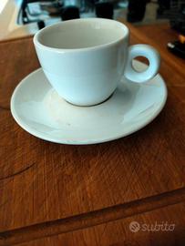 set.6tazzine con piattino da caffè in pura porcell