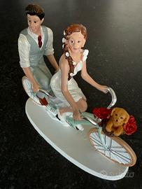 Top cake sposi torta bicicletta dekora