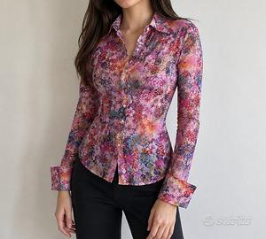 Camicia J’S Extè vintage Y2K Made in Italy fiori S