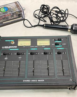 Mixer  GoldSound, ampli microfonico e microfono