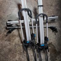 kit completo di barre e doppio portabici 25kg