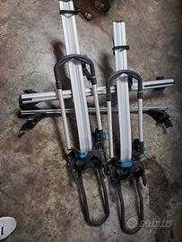 kit completo di barre e doppio portabici 25kg