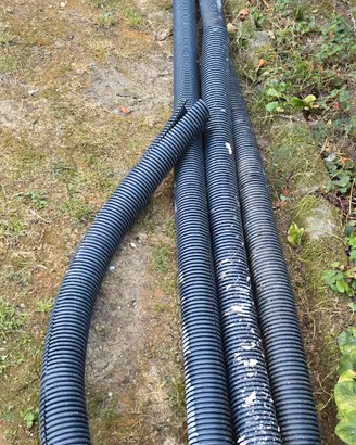 Tubo corrugato diametro  80mm     36 Mt