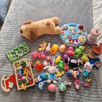 Giochi vari peluche pupazzetti neonata neonato 