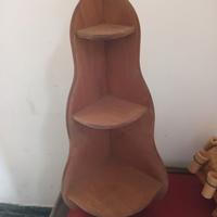 Mensola legno, botte legno e boccale legno