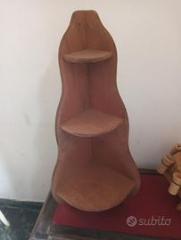 Mensola legno, botte legno e boccale legno