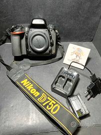 Fotocamera Nikon D750 corpo Fullframe macchina