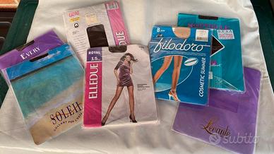 Lotto 7 paia collant Elledue, Filodoro, Levante