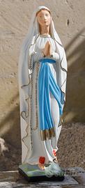 STATUA LOURDES DIPINTA A MANO IN CEMENTO 80CM