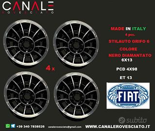Cerchi in lega 13 GRIFO 6x13 4x98 fiat 124 127 x19