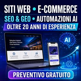 Realizzazione siti web, app, e-commerce
