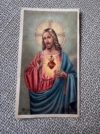 Sacro cuore di Gesù antico santino