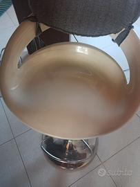 2 sgabelli bianchi senza cuscino