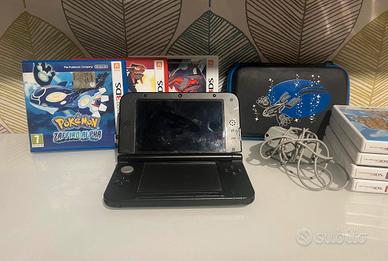 Nintendo 3ds xl nero + caricatore e 7 giochi