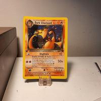 Carta Pokemon PRIMA EDIZIONE SWIRL Dark Charizard 