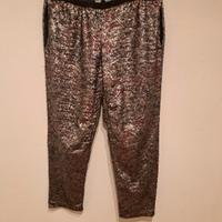 pantaloni donna con paillettes 