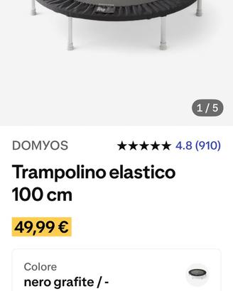 Trampolino elastico