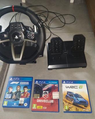 Ps4 Hori Volante RWA Racing Wheel Apex + 3 giochi