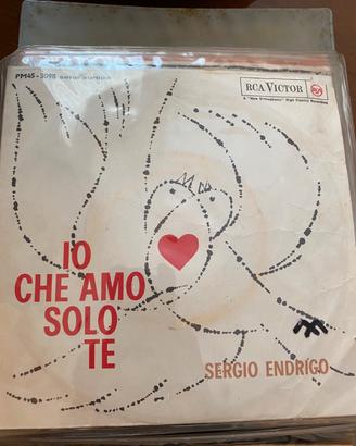 Sergio Endrigo 45 giri "Io che amo solo te"