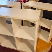 Due 2 Libreria cube a 4 vani bianco