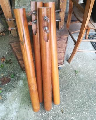 Gambe in legno per tavolo