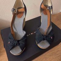 scarpe sandalo zeppa Tommy Hilfiger blu 38