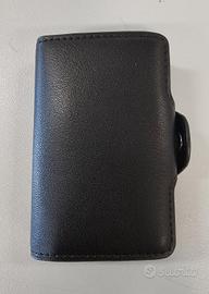 Portabanconote portacarte doppio in pelle RFID