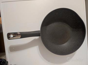 pentola con coperchio+ pentolino+ padella