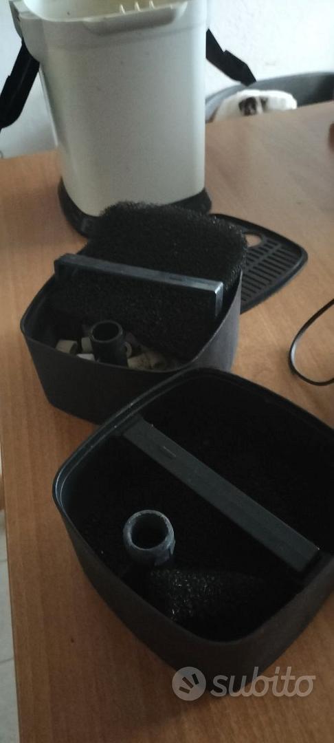 Filtro Acquario A Gocciolamento Con Doppia Filtrazione – Silenzioso, Isolamento Rifiuti, 18x9x28 Cm, Per Tartarughe E Pesci