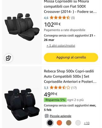 fodere auto 500x