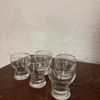 Set 5 Bicchierini Vintage in Vetro