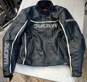 giubbotto da moto in pelle ducati Dainese vintage 