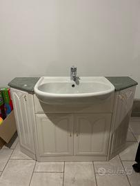 Mobile bagno completo con lavabo e rubinetto 300