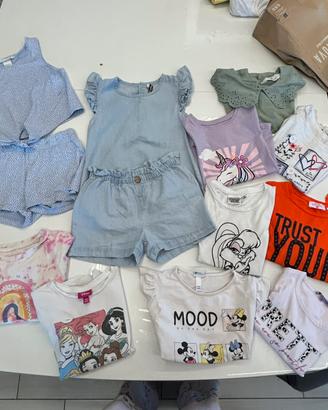 Lotto estivo bambina 3/4 anni