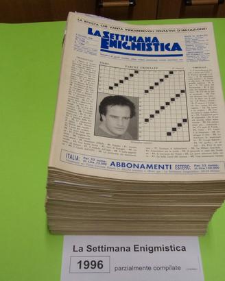 LA SETTIMANA ENIGMISTICA, anno 1996, parzialmente