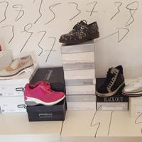 Scarpe stock lotto da donna firmato pelle
