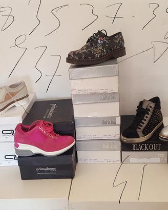 Scarpe stock lotto da donna firmato pelle