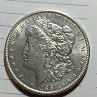 dollaro americano argento Morgan 1897