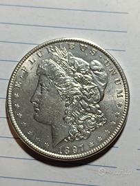 dollaro americano argento Morgan 1897